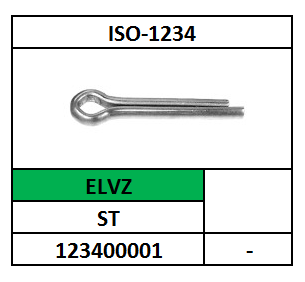 ISO1234~D94/SPLITPEN/ST-ELVZ/6,3X45