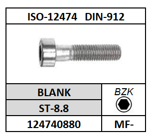 ISO12474-D912/CILINDERKOPSCHROEF-BZK/ST-8.8-BLANK/MF-8X1X12