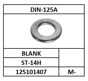 ISO7089-D125A/VLAKKE SLUITRING 2XD/ST-140HV-THVZ/M-33