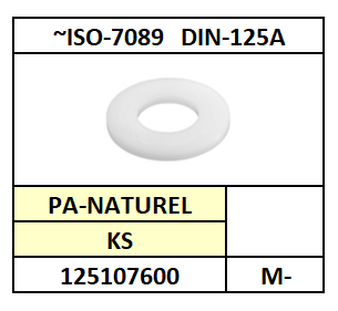 ~ISO7089-D125A/VLAKKE SLUITRING-2XD/KS-PA-NATUREL/M-2