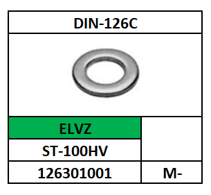 ~ISO7091-D126C/VLAKKE SLUITRING 2XD PRODUKTKLASSE C/ST-100HV-ELVZ/M-5