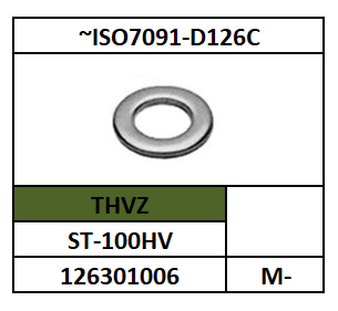 ~ISO7091-D126C/VLAKKE SLUITRING 2XD PRODUKTKLASSE C/ST-100HV-THVZ/M-6