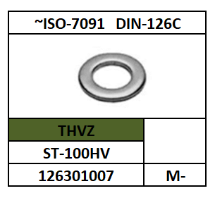 ~ISO7089-D125A/VLAKKE SLUITRING-2XD/ST-140HV-THVZ/M-33