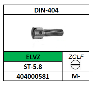 D404/CILINDERKOPSCHROEF MET GAT-ZGLF/ST-5.8-ELVZ/M-3X5