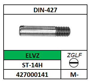 ~ISO2342-D427/STELSCHROEF MET ZGLF/ST-14H-ELVZ/M-3X6
