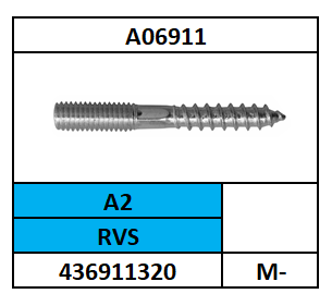 A06911/STOKEIND-SW/RVS-A2/M-8X50