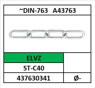 A43763~D763/VOETKETTING-HANDELSUITVOERING/ST-C40-ELVZ/D3X26X12