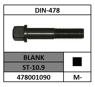 D478/VIERKANTFLENSBOUT/ST-10.9-BLANK/M-8X25