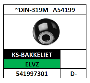 A54399~D319M/KOGELGRIPKNOP+BLINDGAT+RING/KS-BAKKELIET+ST-ELVZ/D-15A-5