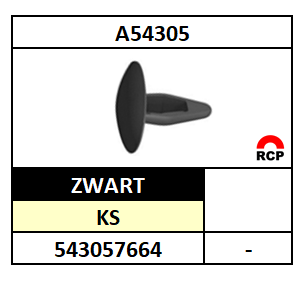 A09100/DRUKNAGEL/KS-NYLON-ZWART/GATD3-DKD6X10