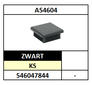 A54604/INDOP LAMEL VLAK-VIERKANT/KS-LDPE-ZWART/20X20 (0,8-3)