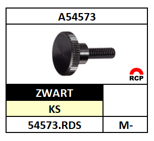 A54350/KARTELGRIPKNOP+DRAADEIND/KS-PA-ZWART+ST-ELVZ/D20-M-6X14