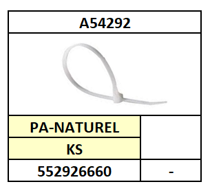 A54292/KABELBUNDELBAND/KS-PA6.6-NATUREL/3,2X120