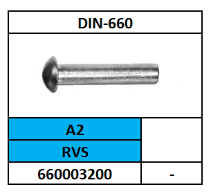 D660-124/KLINKNAGEL-PBK/RVS-A2/2X4