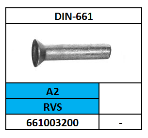 D661/KLINKNAGEL-PLVK/RVS-A2/3X14