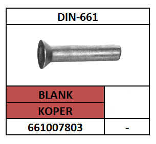 D661-302/KLINKNAGEL-PLVK/KOPER-BLANK/2X4