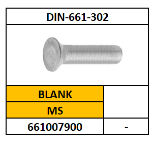 D661-302/KLINKNAGEL-PLVK/MS-BLANK/3X6