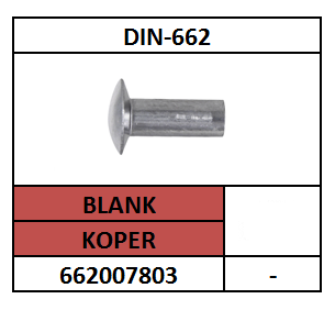 D662/KLINKNAGEL-BVK/KOPER-BLANK/2X4