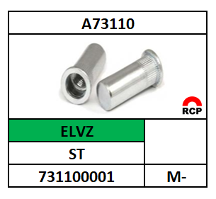 A73110/BLINDKLINKMOER GESLOTEN ROND-CK/ST-ELVZ/M-5X19_KB-0,5-3,0