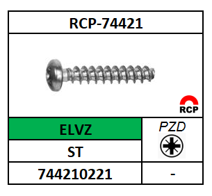 A74421/PT SCHROEF 45° TRIBULAR-PZD-PANCK/ST-ELVZ/1,8X4