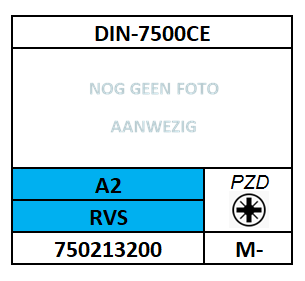 D7500C~D7985Z/DRAADVORMENDE SCHROEF TT-PZD-PANCK/RVS-A2/M-2,5X5