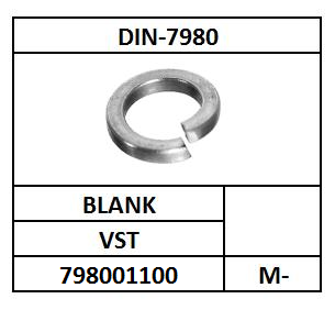 D7980/VEERRING-VLAKKE EINDEN/VST-BLANK/UNC-1.1/4