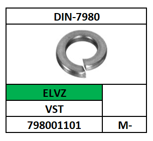 D7980/VEERRING TBV CILINDERKOPSCHROEF/VST-ELVZ/M-3