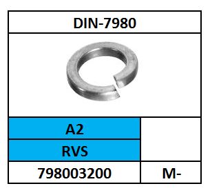 D7980/VEERRING TBV CILINDERKOPSCHROEF/RVS-A1-1.4310~A2/M-3