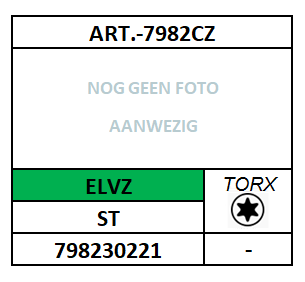 ~ISO14586CT-D7982CT/PLAATSCHROEF P#C-TORX-PLVK/ST-450HV-ELVZ/T-2,2X4,5
