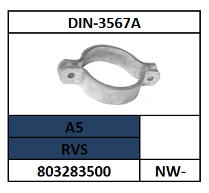 D3567A/PIJPBEUGEL EENDELIG/RVS-A5-1.457134/NW-25