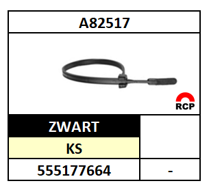 A55217/KABELBUNDELBAND-QTIE/KS-PA6.6-ZWART UVR/W3-3,6X16038
