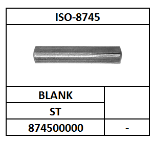 ISO8745~D1472/KERFPEN-DOORSTEEK/ST-BLANK/1,5X6