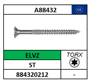 A88432/CONSTRUCTSCHROEF P#17+FREES-TORX-PLVK/ST-C10B21-ELVZ DISP/T30-6X90