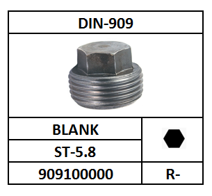 D909/AFDICHTSTOP-6K/ST-5.8-BLANK/R-1