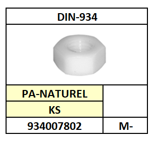 ~ISO4032-D934/ZESKANTMOER/KS-PA6.6-NATUREL/M-3