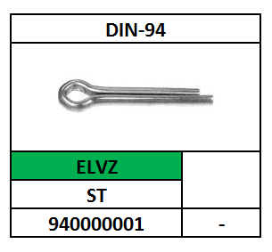ISO1234-D94/SPLITPEN/ST-ELVZ/1X6